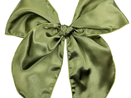 Avocado Green Satin :: Oversized Traveler Cheap