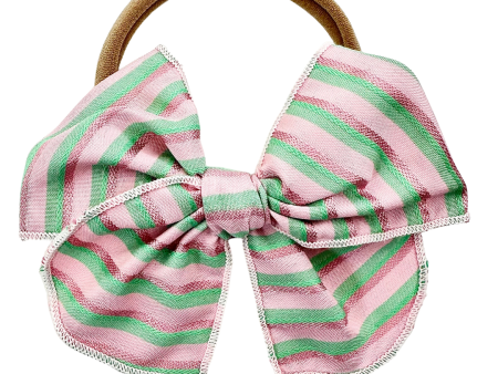 Mint & Metallic Pink Stripe :: Mini Traveler Online Sale