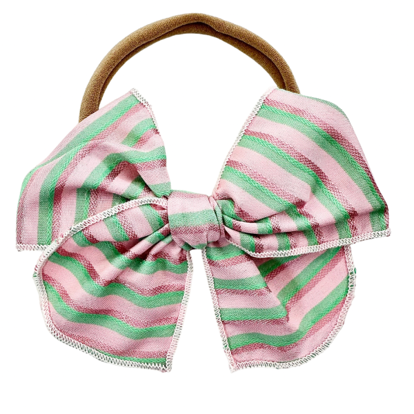 Mint & Metallic Pink Stripe :: Mini Traveler Online Sale