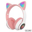 WK LIFE BORN TO LIVE K8 2024 Updated V5.3 Wireless Wired Kids Headphones with Mic for Girls Boys Cat Ear Bluetooth Online Learning School (Pink) Online Sale