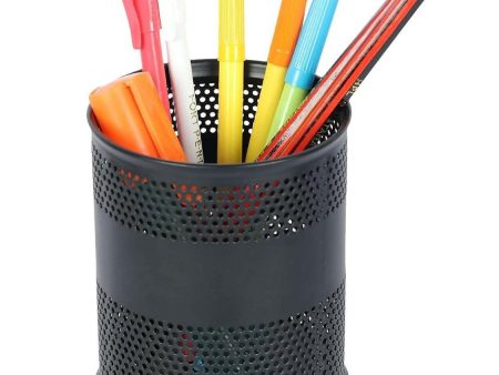 AVMART Pen and Pencil Stationary Storage Tidy Desk Organizer Box with Compartment (Black) on Sale